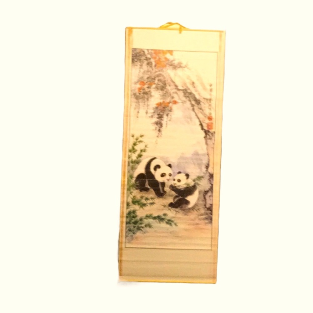 Rice paper panda decor